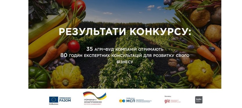 Результати відбору учасників проєкту допомоги компаніям, що забезпечують продовольчу безпеку країни